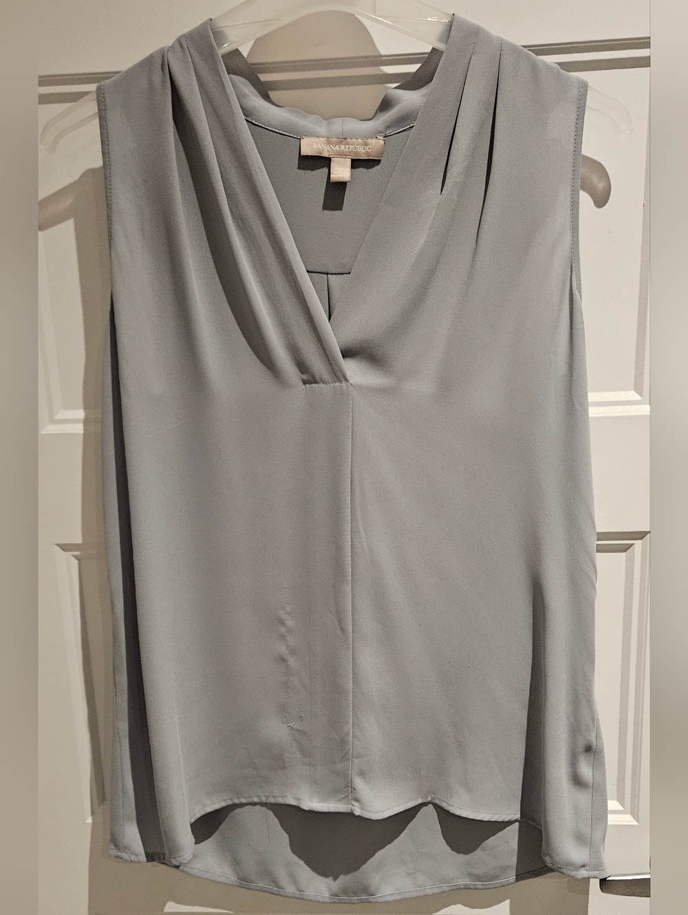 Grey Sleeveless Blouse  Banana Republic